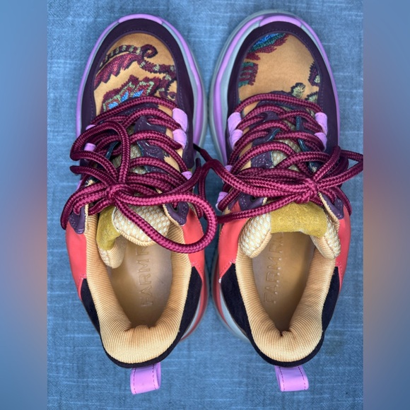 FARM‎ Rio Tropical Vibe Leafy Print Platform Sneakers Women’s 8 - Picture 5 of 9